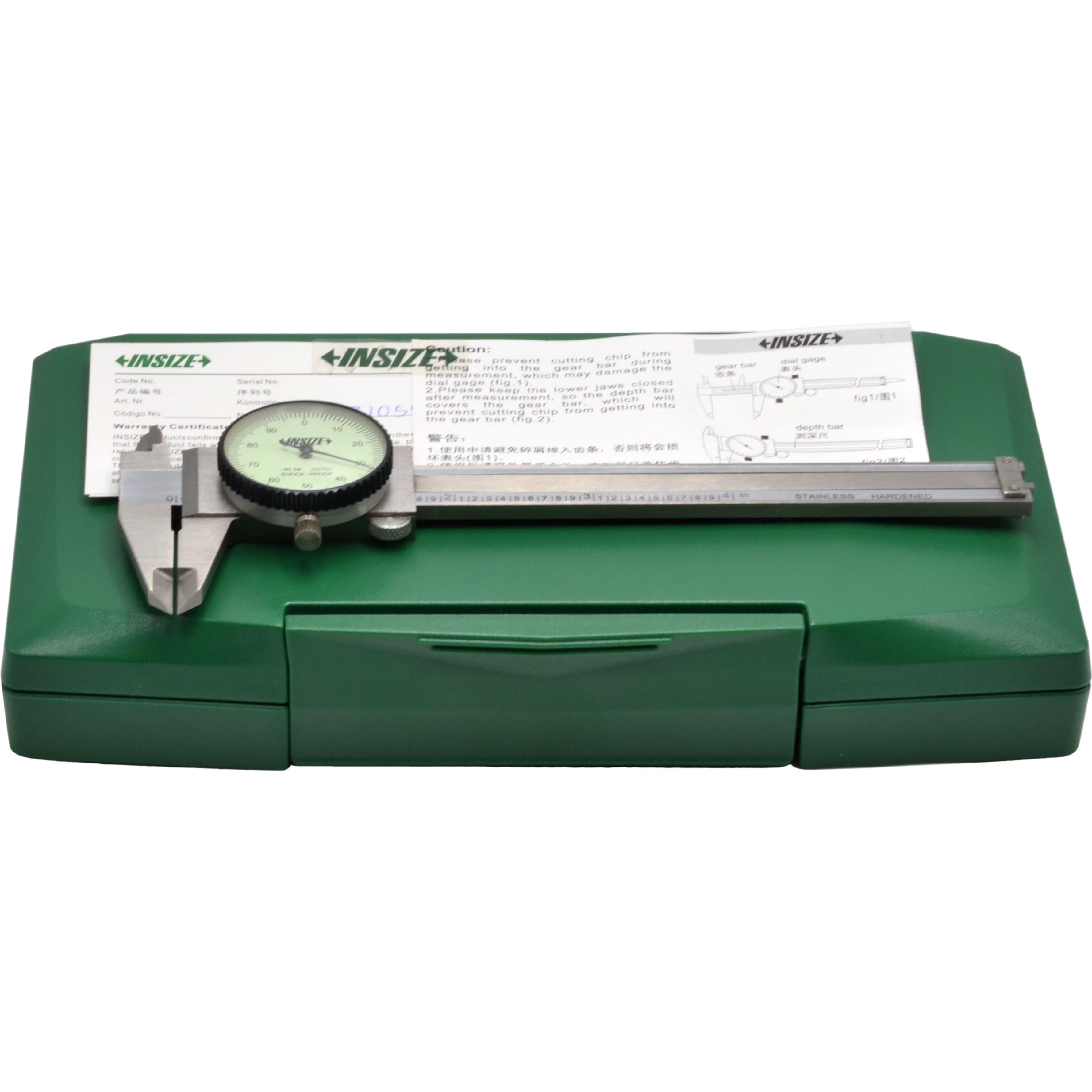 INSIZE Measuring Equipment INSIZE Imperial Dial Caliper  0-4" Range Series 1311-4