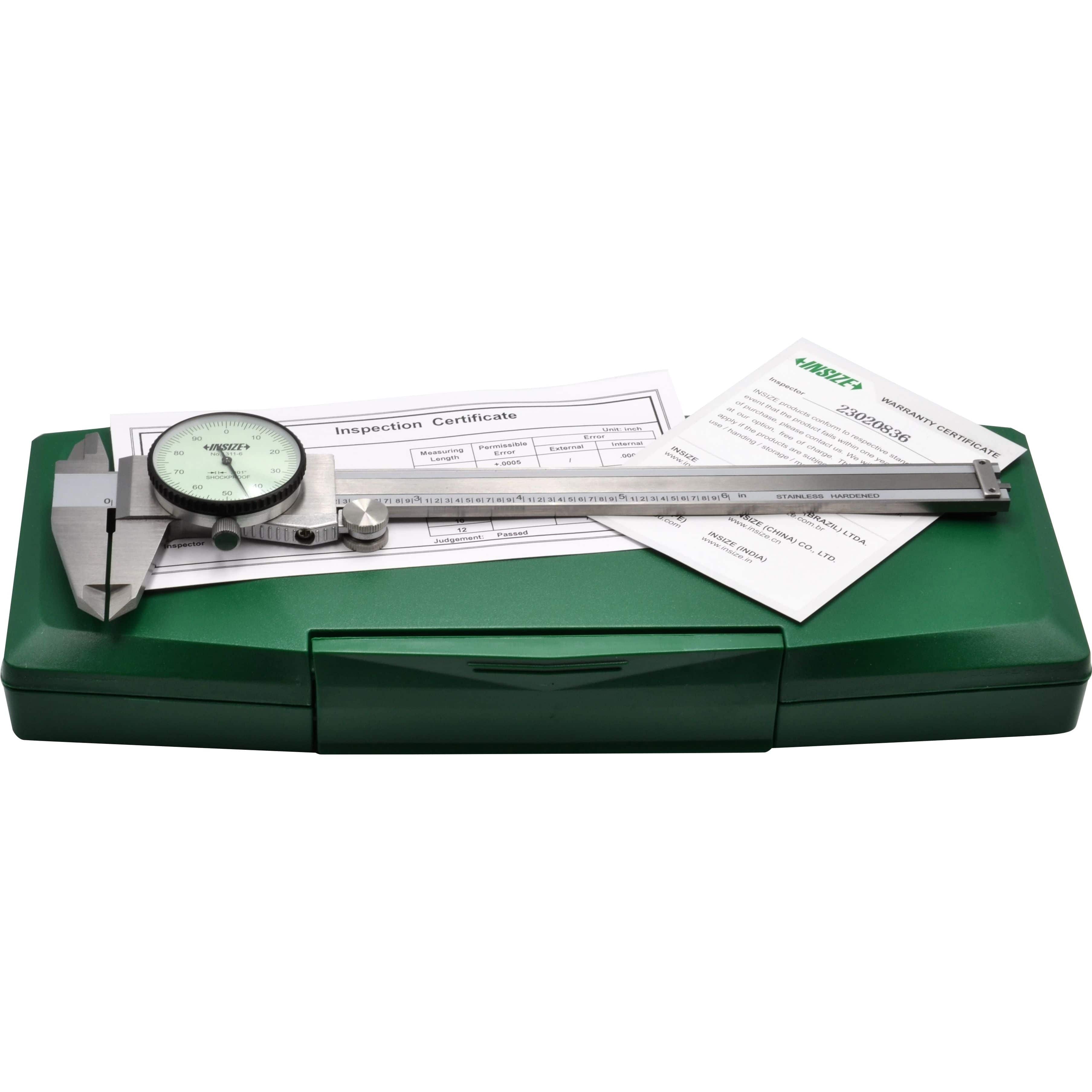 INSIZE Measuring Equipment INSIZE Imperial Dial Caliper  0-6" Range Series 1311-6