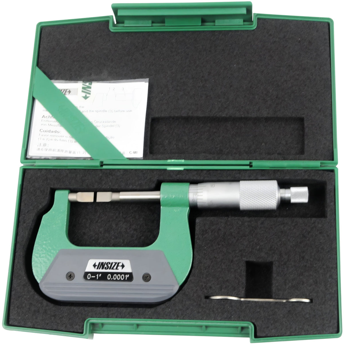 INSIZE Measuring Equipment Insize Imperial Outside Blade Micrometer 0-1" Range Series 3232-1