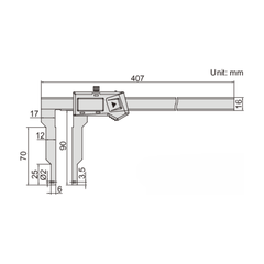 INSIZE Measuring Equipment Insize Interchangeable Point Digital Caliper Range Series 1124-300A