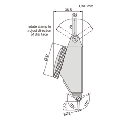 INSIZE MEASURING EQUIPMENT Insize Large Range Dial Test Indicator Range Series 2386-16A