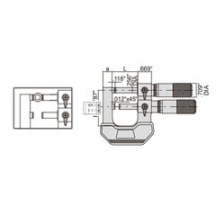 INSIZE Measuring Equipment Insize Limit Micrometer 0-1" Range Series 3235-1