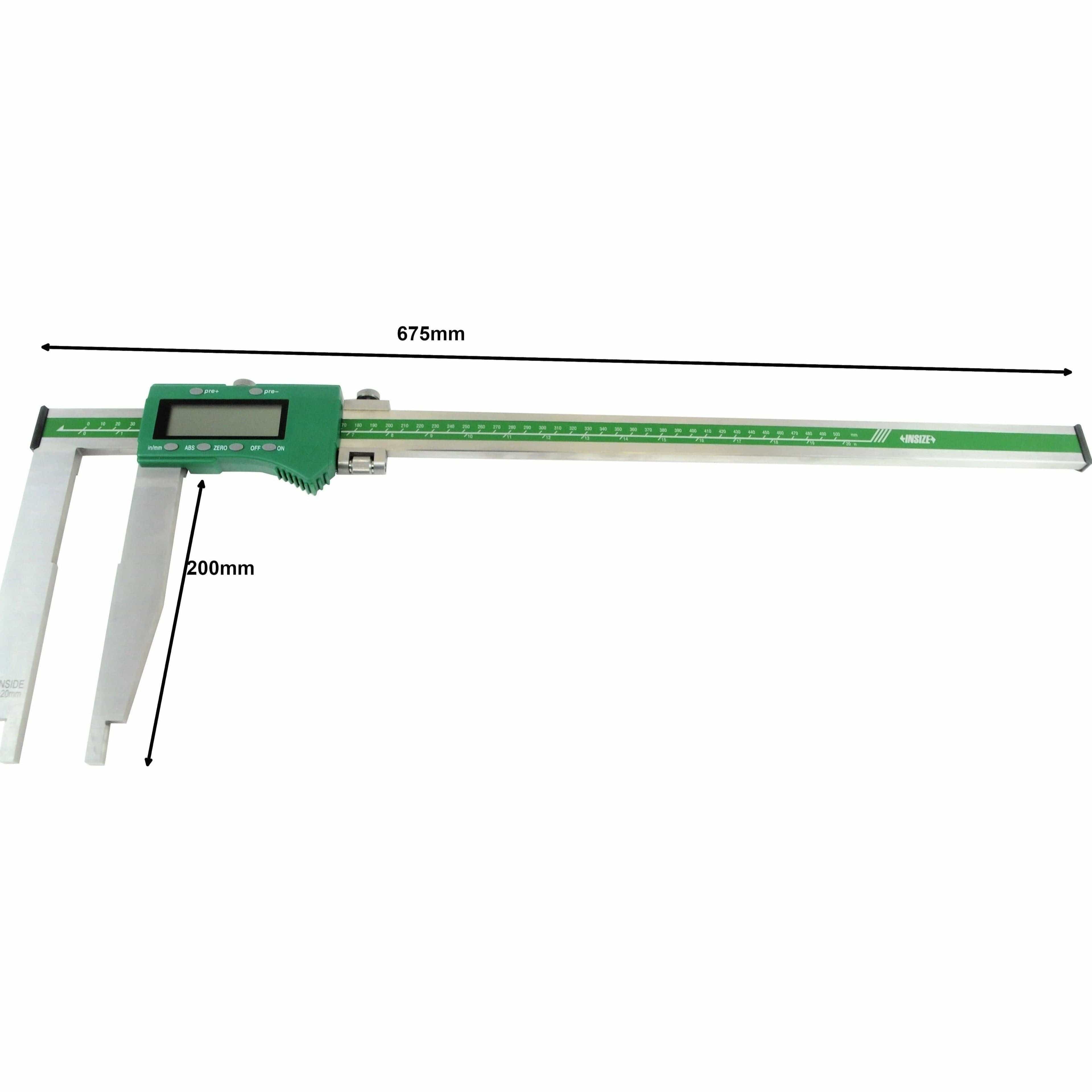 INSIZE Measuring Equipment Insize Long Jaw Digital Caliper  0-500mm / 0-20" Range Series 1106-503