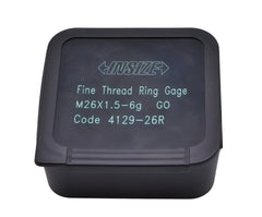 INSIZE MEASURING EQUIPMENT Insize Metric Fine Thread Ring Gauge GO M26 x 1.5 Class 6g Series 4129-26R