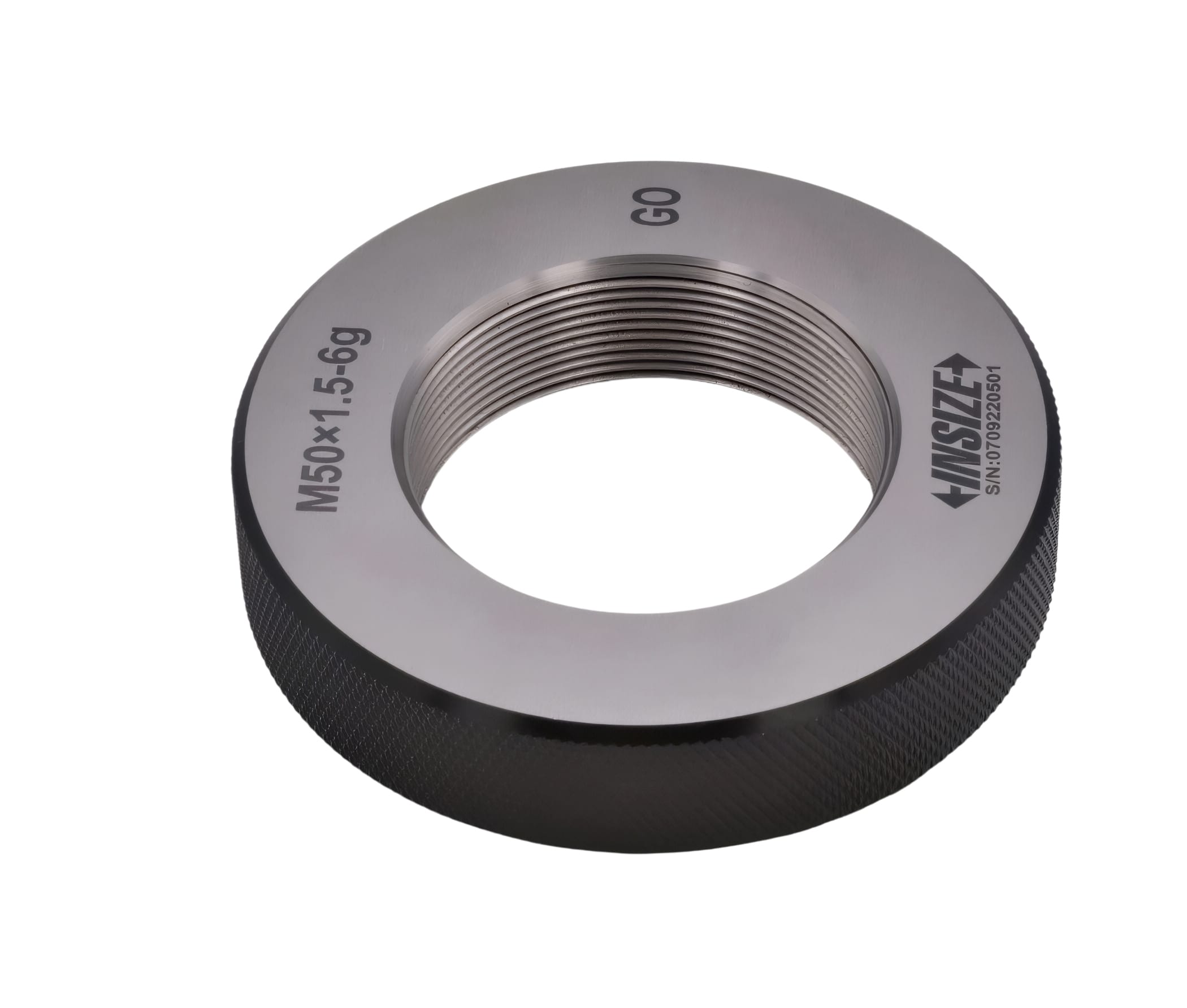 INSIZE MEASURING EQUIPMENT Insize Metric Fine Thread Ring Gauge GO M50 x 1.5 Class 6g Series 4129-50R