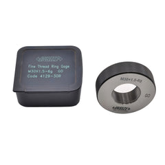 INSIZE MEASURING EQUIPMENT Insize Metric Fine Thread Ring Gauge M30 x 1.5 Class 6g GO Series 4129-30R