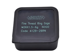 INSIZE MEASURING EQUIPMENT Insize Metric Fine Thread Ring Gauge NOGO M26 x 1.5 Class 6g Series 4129-26RN