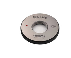 INSIZE MEASURING EQUIPMENT Insize Metric Fine Thread Ring Gauge NOGO M26 x 1.5 Class 6g Series 4129-26RN