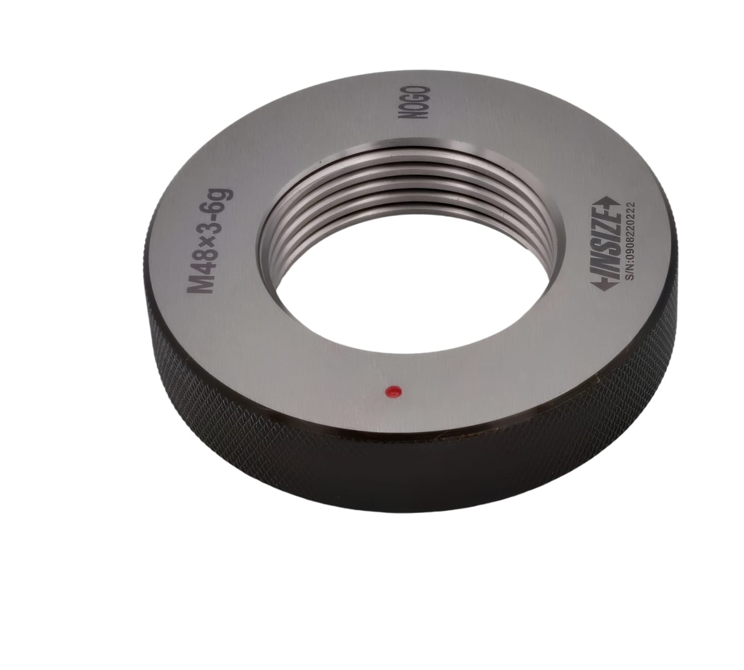INSIZE MEASURING EQUIPMENT Insize Metric Fine Thread Ring Gauge NOGO M48 x 3 Class 6g Series 4129-48VN
