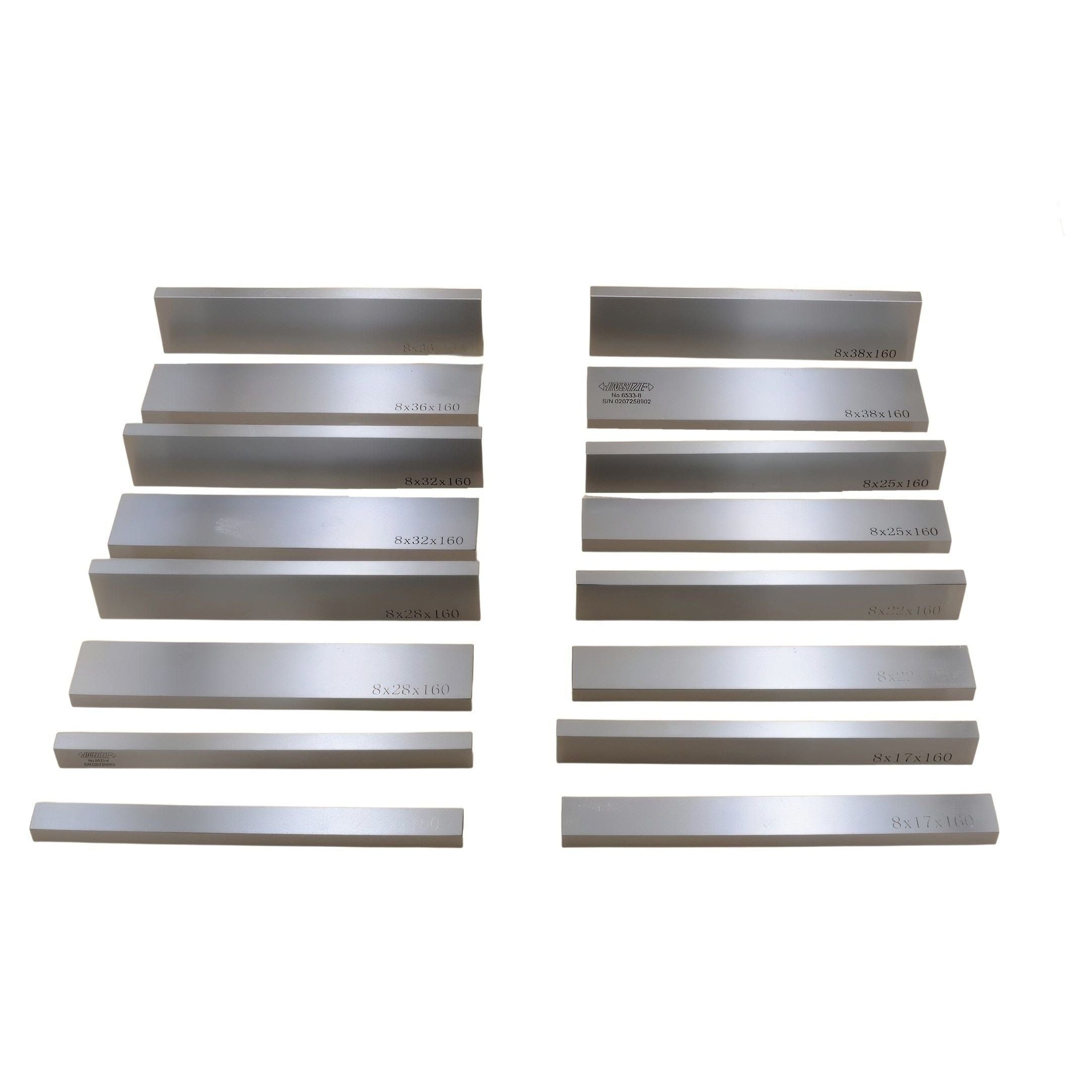 INSIZE MEASURING EQUIPMENT Insize Parallel Set 6533-8 – 160mm Length x 8mm Thickness x 8 Pairs
