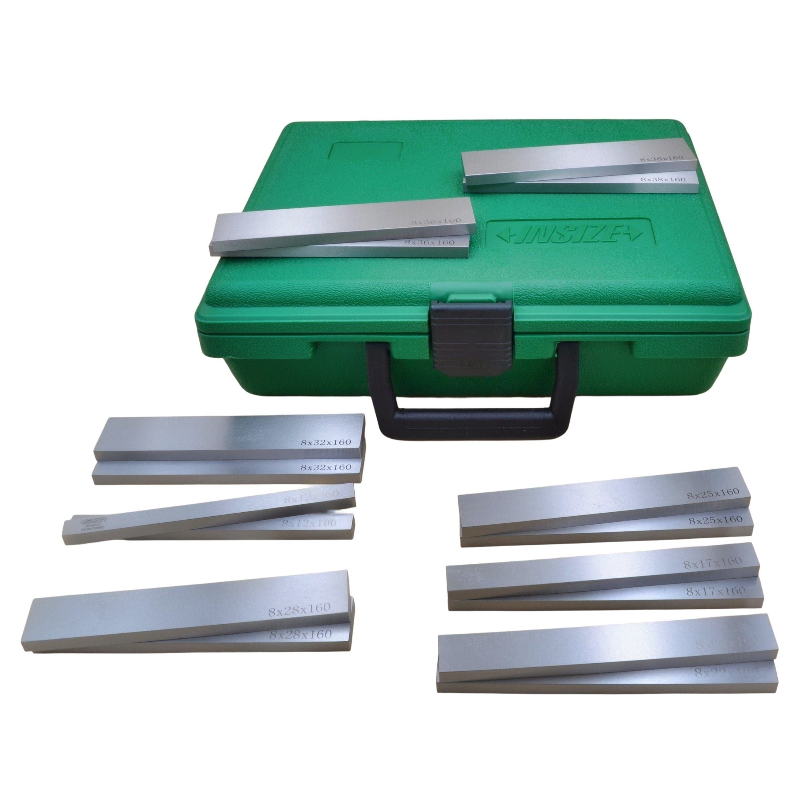 INSIZE MEASURING EQUIPMENT Insize Parallel Set 6533-8 – 160mm Length x 8mm Thickness x 8 Pairs