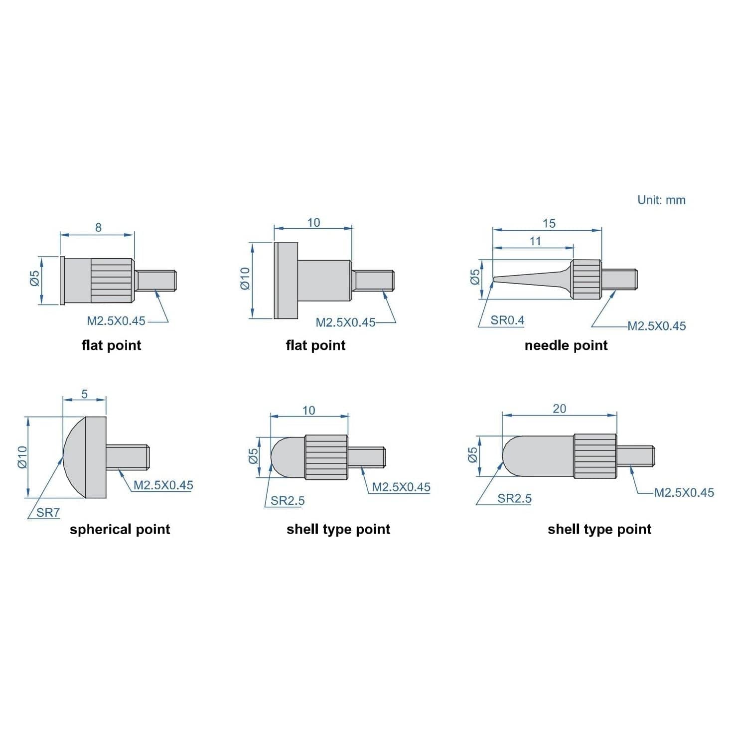 INSIZE Measuring Equipment Insize Point Set Range Series 6282-S6