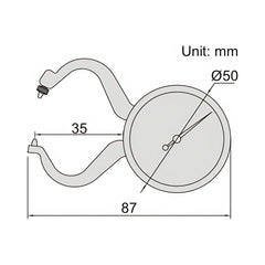 INSIZE Measuring Equipment Insize Thickness Gauge 0-10mm x 0.05mm Range Series 2863-10