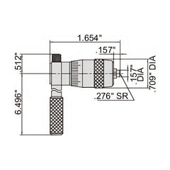 INSIZE Measuring Equipment Insize Tubular Inside Micrometer 2-12" Range Series 3221-12