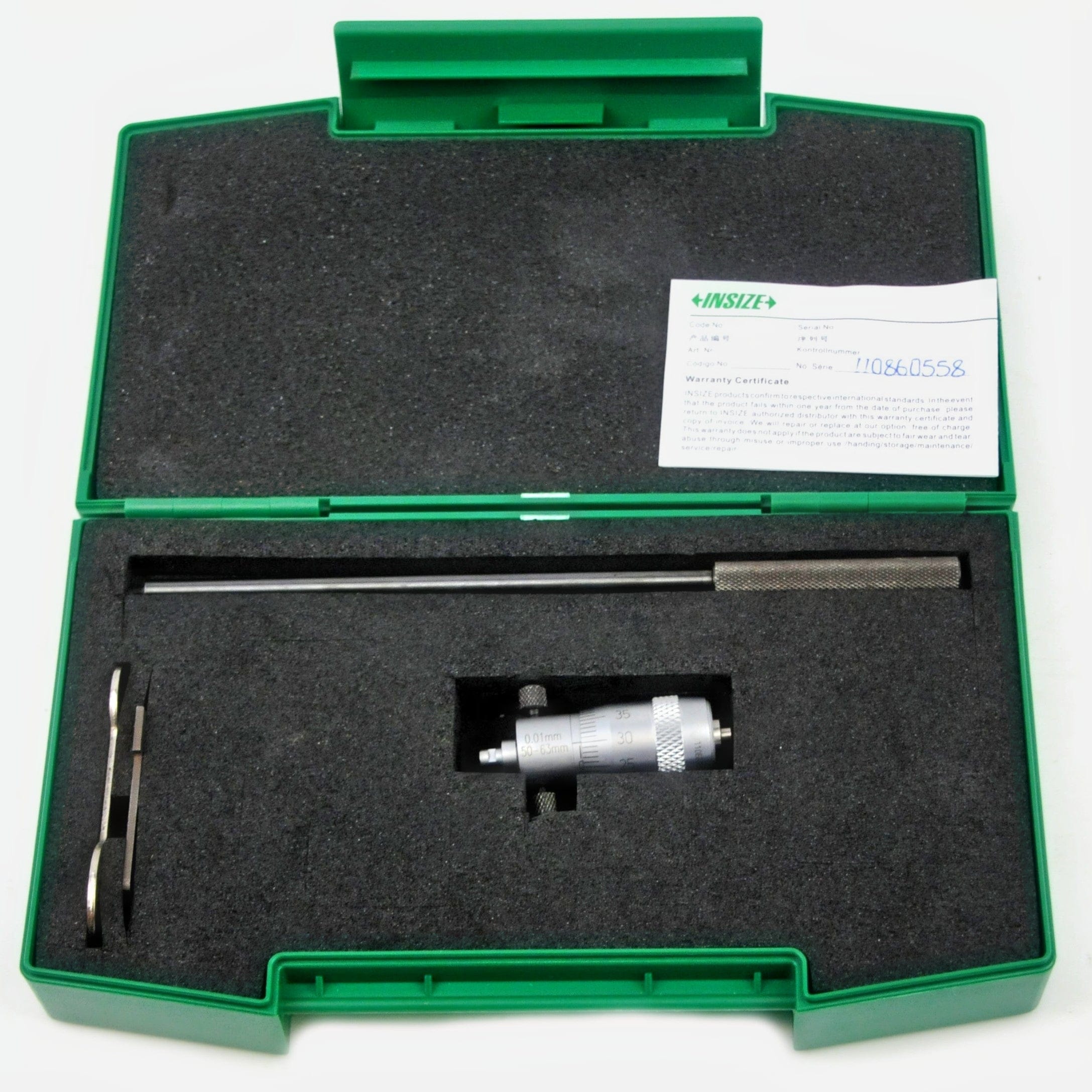 INSIZE Measuring Equipment Insize Tubular Inside Micrometer 50-63mm Range Series 3221-63