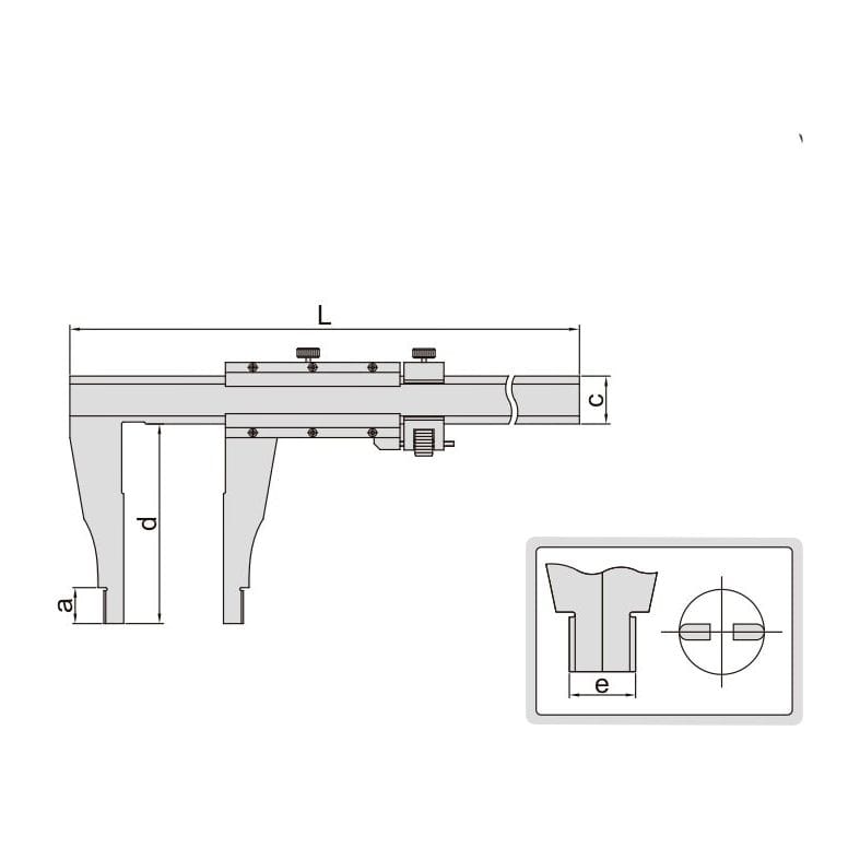 INSIZE Measuring Equipment Insize Vernier Caliper 0-12" Range Series 1211-12
