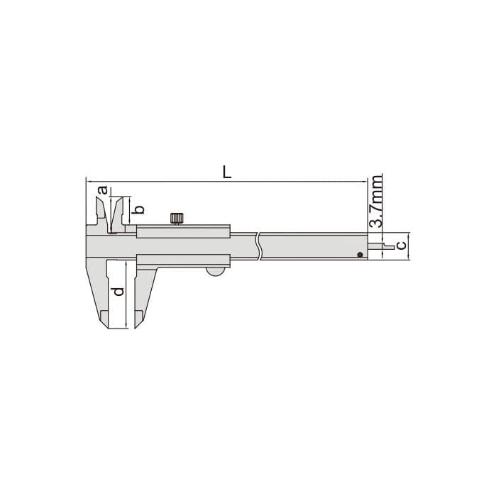 INSIZE Measuring Equipment Insize Vernier Caliper 0-300mm/0-12" Range Series 1205-300S