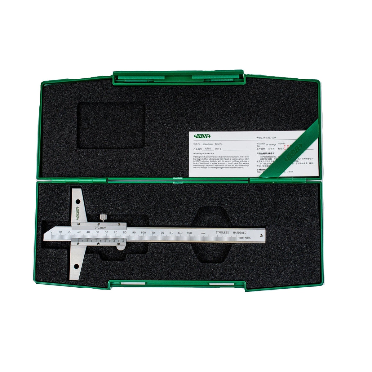 INSIZE Measuring Equipment Insize Vernier Depth Gauge 0-150mm Range Series 1247-1501