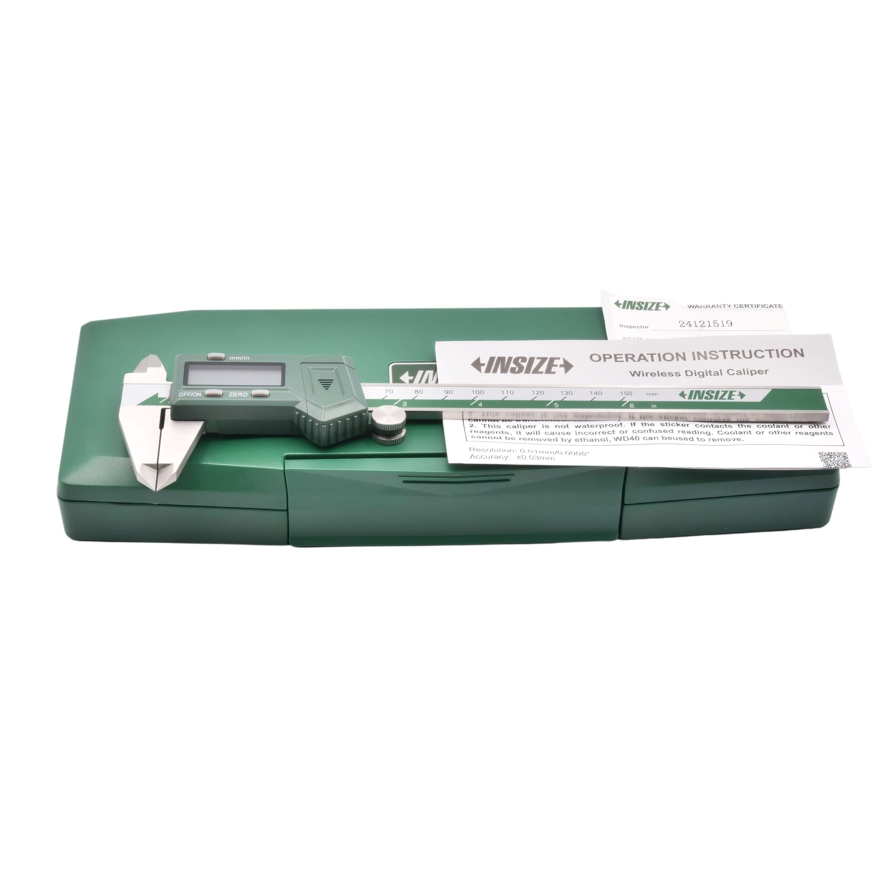 INSIZE Measuring Equipment Insize Wireless Digital Caliper 0–150 mm / 0–6" Series 1113-150