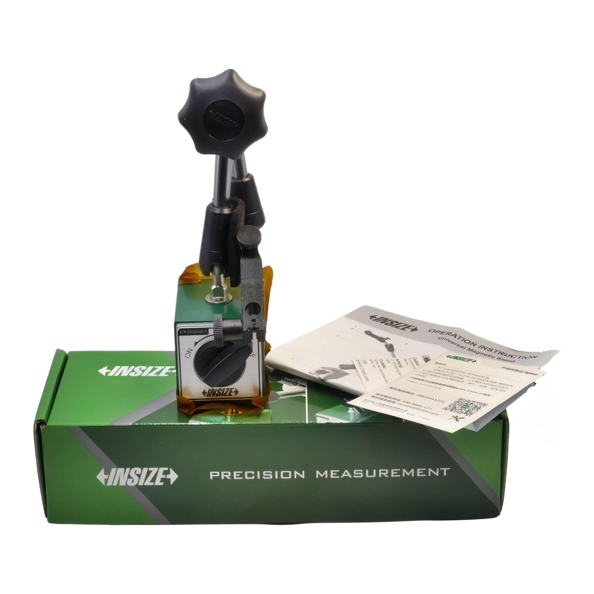 Insize Mechanical Lock Magnetic Stand 80 kg Force Series 6210-81 - Twin Eagle Imports