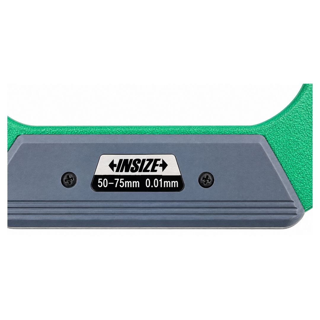 Insize Metric Outside Blade Micrometer 50-75mm Range Series 3232-75A - Twin Eagle Imports