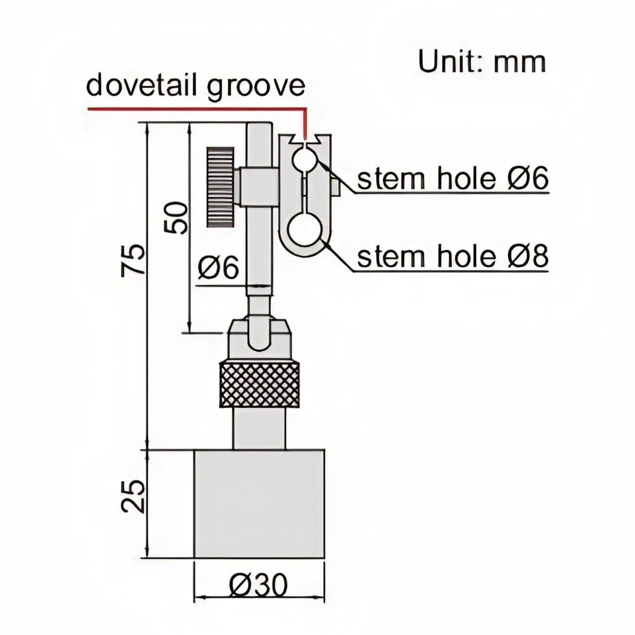 Insize Mini Magnetic Stand 10kgf Range Series 6211-10 - Twin Eagle Imports