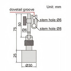 Insize Mini Magnetic Stand 10kgf Range Series 6211-10 - Twin Eagle Imports