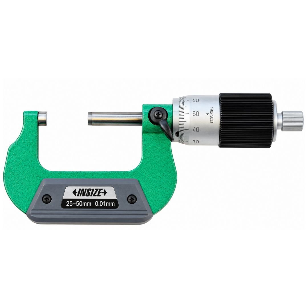 Insize Outside Micrometer Quick Feeding 25-50mm Range Series 3208-50B - Twin Eagle Imports