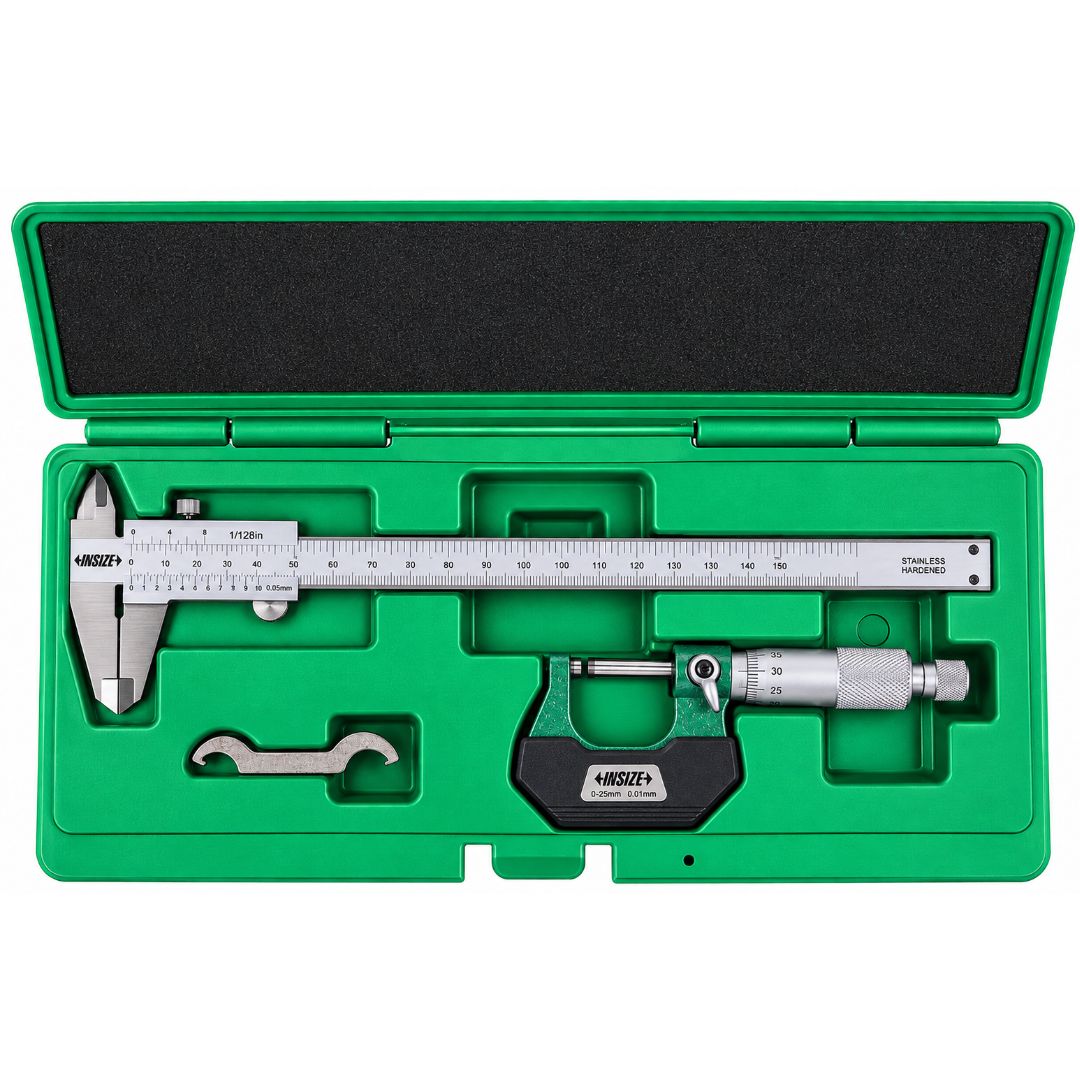 Insize Outside Micrometer & Vernier Measuring Tool Set Series 5021 - Twin Eagle Imports