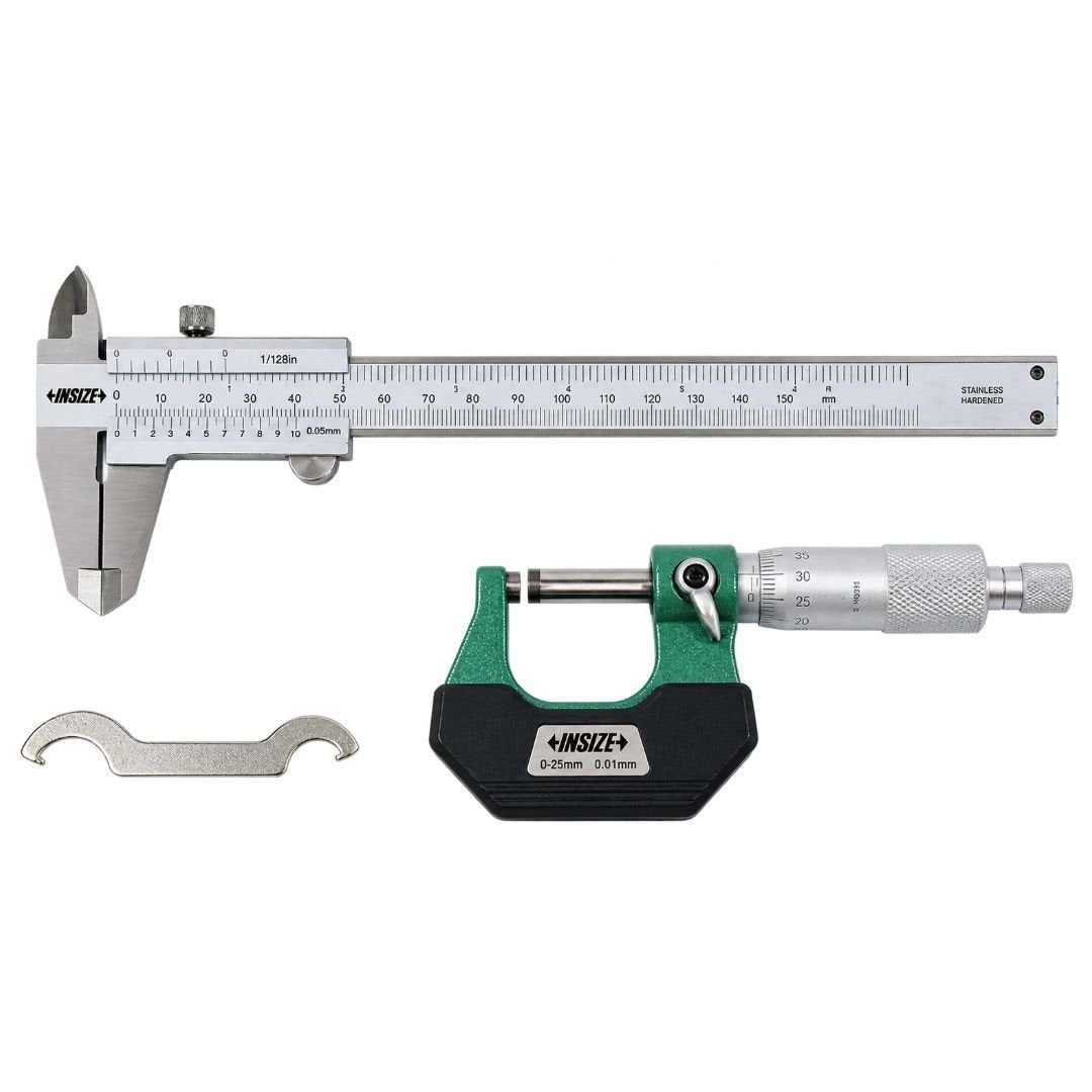 Insize Outside Micrometer & Vernier Measuring Tool Set Series 5021 - Twin Eagle Imports