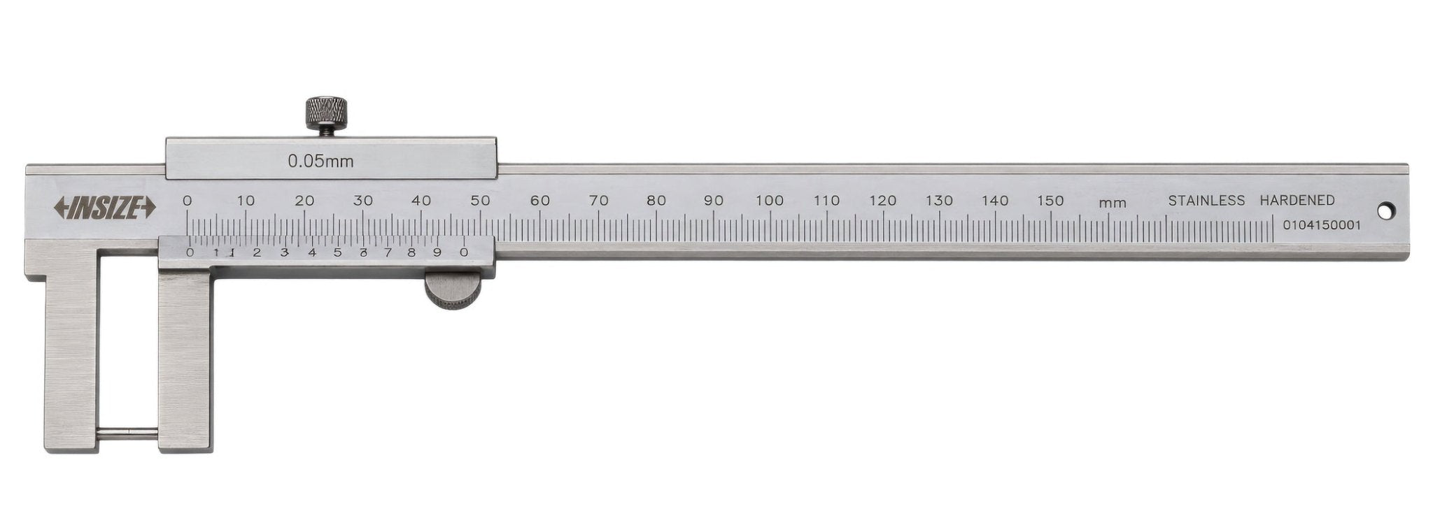 Insize Outside Neck Vernier Caliper 0-150mm Series 1287-1503 - Twin Eagle Imports