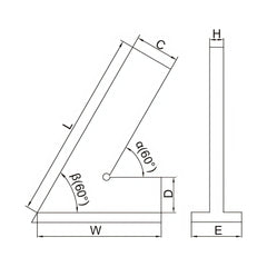 Insize Range 60° Square 150x100mm Series 4762-150 - Twin Eagle Imports