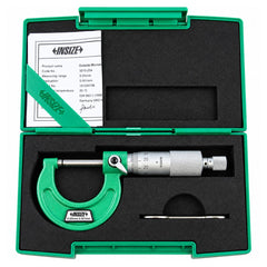 Insize Ratchet Stop Type Outside Micrometer 0-25mm Range Series 3210-25A - Twin Eagle Imports