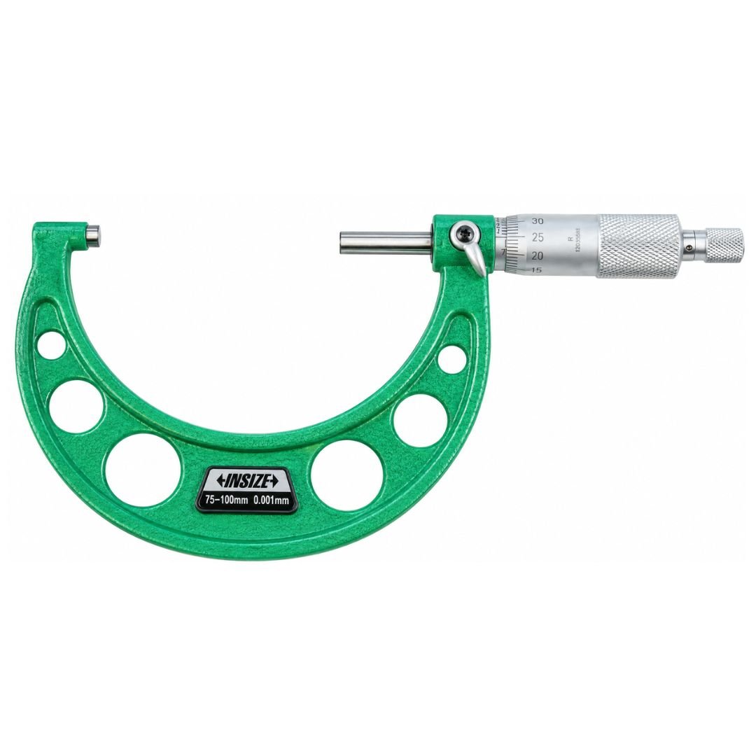 Insize Ratchet Stop Type Outside Micrometer 75-100mm Range Series 3210-100A - Twin Eagle Imports