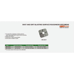 Insize Reference Surface Set for Shot Blasting ISO 8503/1 Compliance Series ISR-CS017 - Twin Eagle Imports