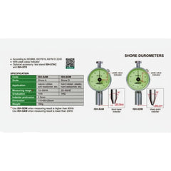 Insize Shore Durometer D 20–90HD with Peak Indicator ISH-SDM - Twin Eagle Imports