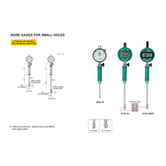 Insize Small Hole Digital Bore Gauge 6-10mm Range Series 2152-10 - Twin Eagle Imports