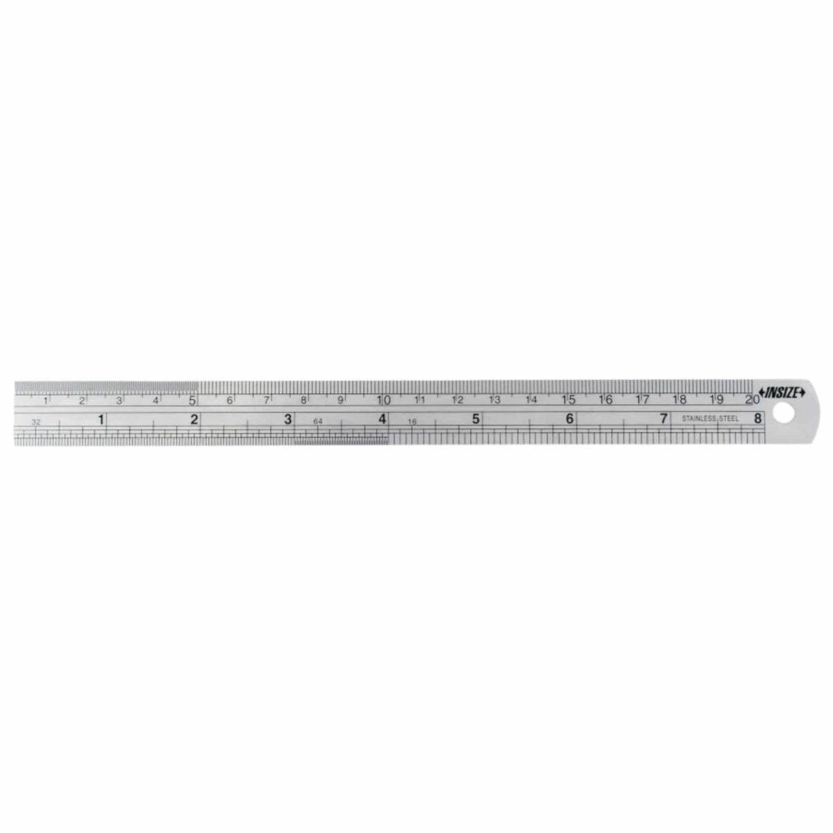 Insize Stainless Steel Ruler 200mm/8" Range Series 7110-200 - Twin Eagle Imports