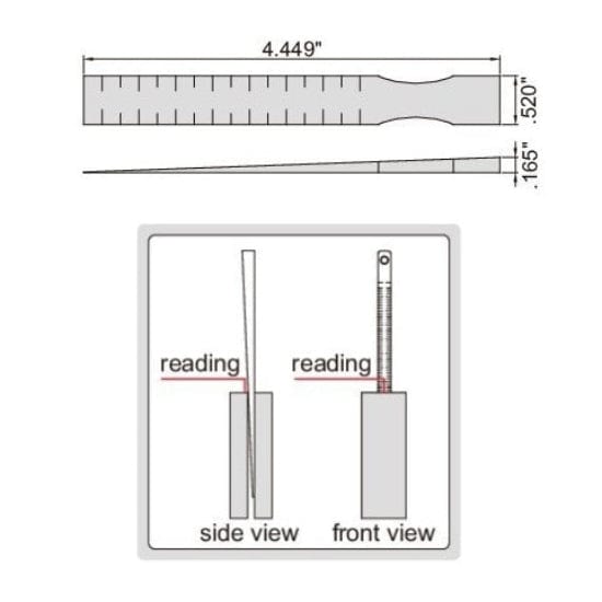 Insize Taper Slot Gauge 0.01-0.15" Range Series 4630-1E - Twin Eagle Imports