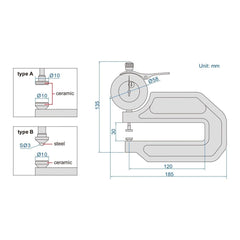 Insize Thickness Gauge 0-10mm x 0.01mm Range Series 2365-10 - Twin Eagle Imports