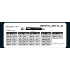 Insize Thread GO NOGO Plug Gauge M12x1.75mm Series 4130-12 - Twin Eagle Imports