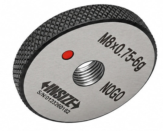 Insize Thread NOGO Ring Gauge M8 x 0.75mm Series 4139-8L - Twin Eagle Imports