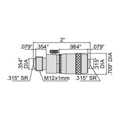 Insize Tubular Inside Micrometer 2-40" Range Series 3222-40 - Twin Eagle Imports
