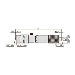 Insize Tubular Inside Micrometer 4-36" Range Series 3225-36 - Twin Eagle Imports