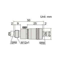 Insize Tubular Inside Micrometer 50-500mm Range Series 3222-500 - Twin Eagle Imports