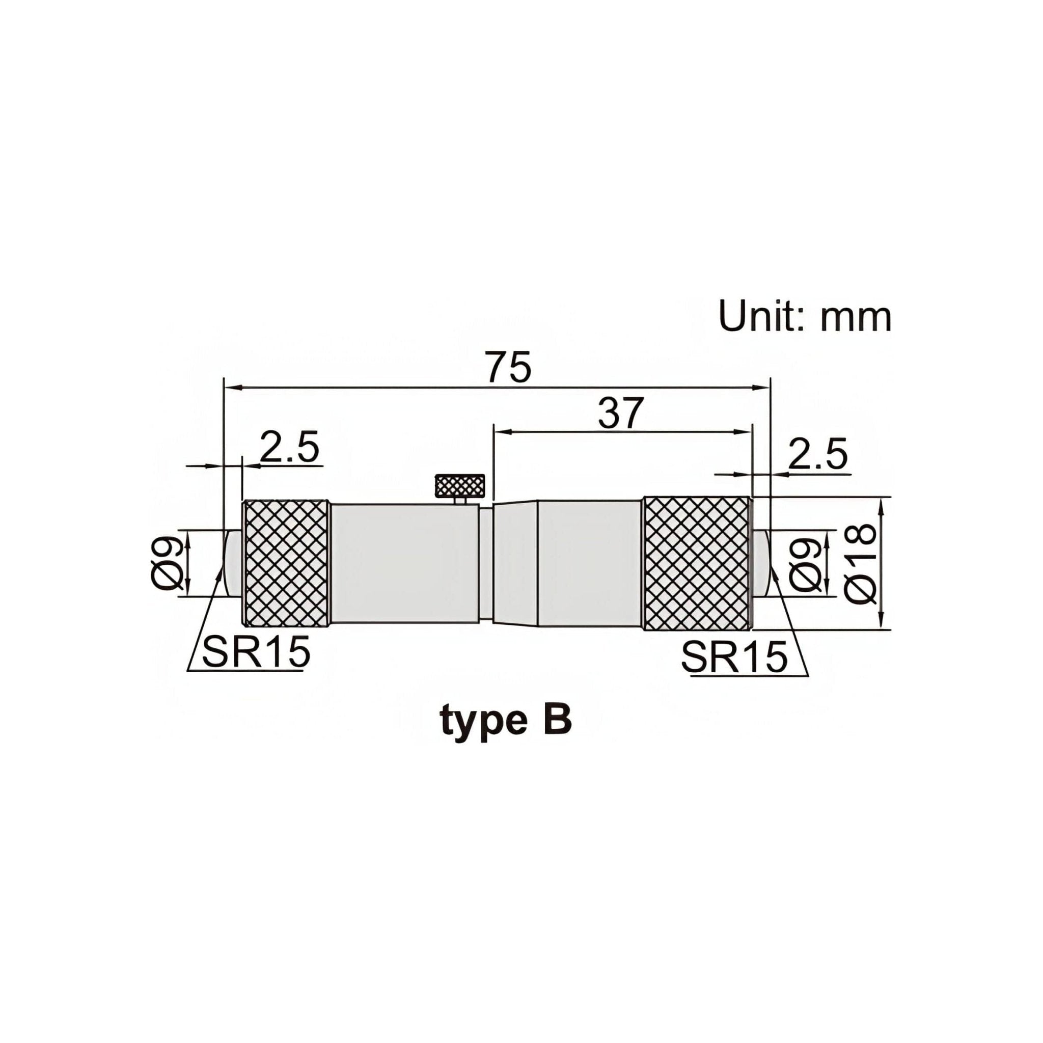 Insize Tubular Inside Micrometer 75-100mm Range Series 3229-100 - Twin Eagle Imports