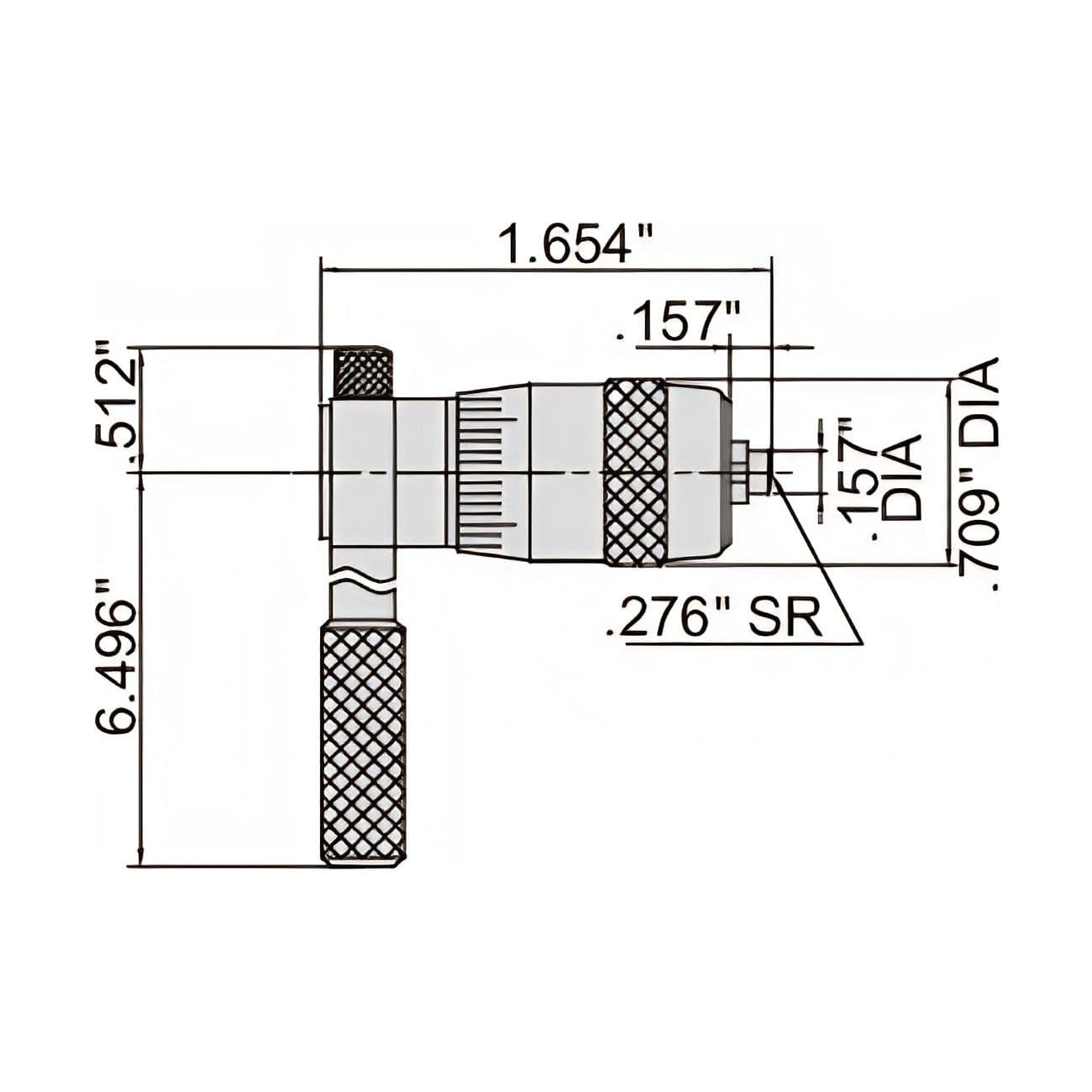 Insize Tubular Inside Micrometer 8-40" Range Series 3221-40 - Twin Eagle Imports