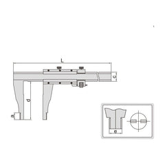 Insize Vernier Caliper 0-12" Range Series 1211-12 - Twin Eagle Imports