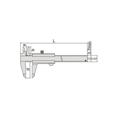 Insize Vernier Caliper 0-150mm Range Series 1205-1501S - Twin Eagle Imports