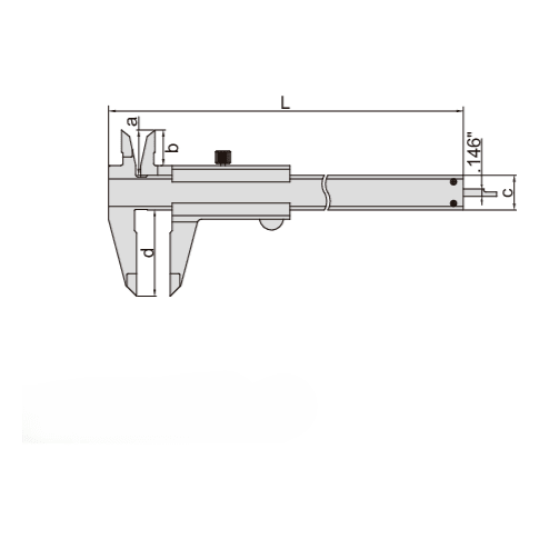 Insize Vernier Caliper 0-200mm/0-8" Range Series 1205-2002E - Twin Eagle Imports